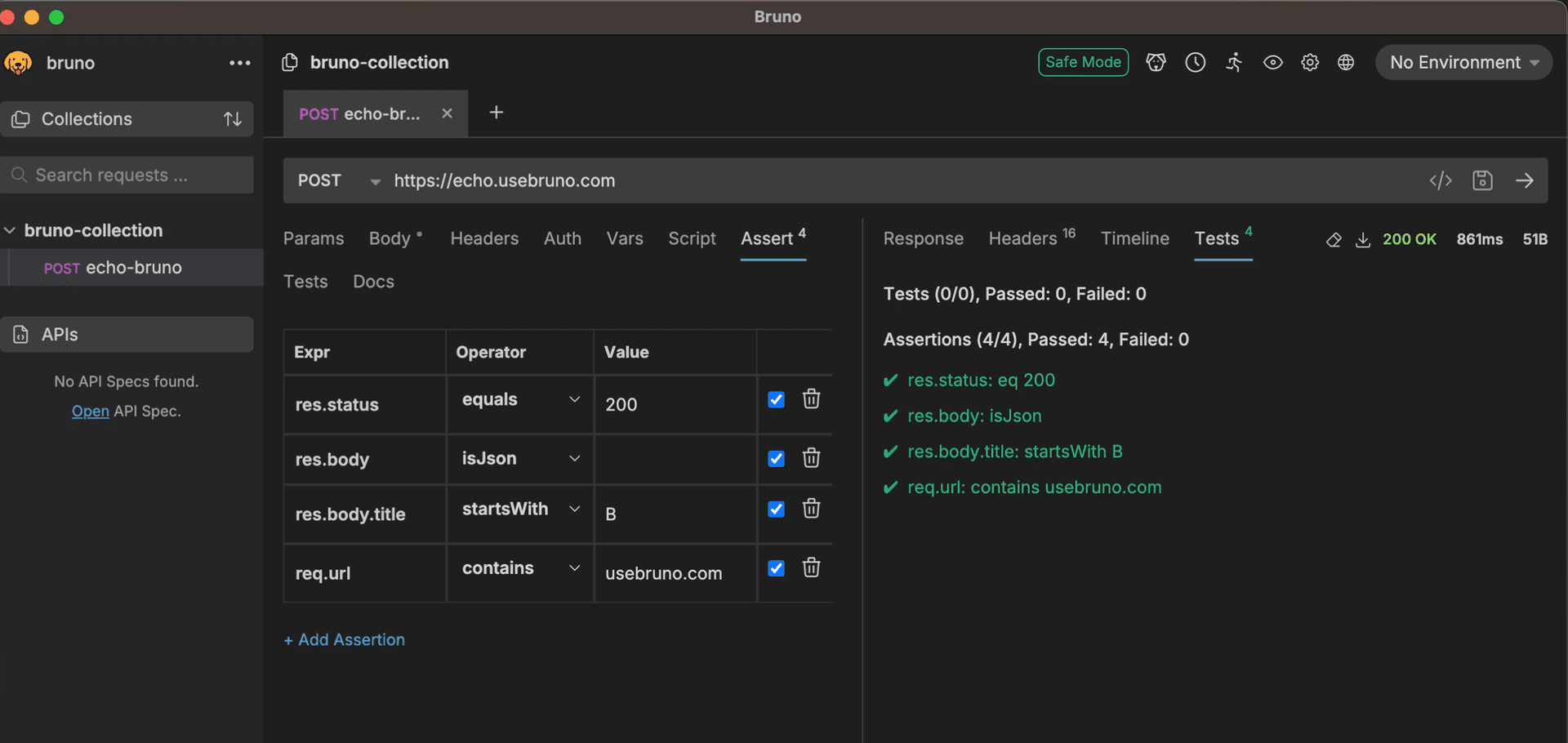 Buno assertions